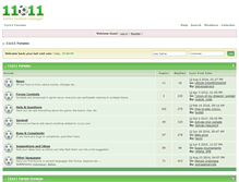 Tablet Screenshot of forum.11x11.com